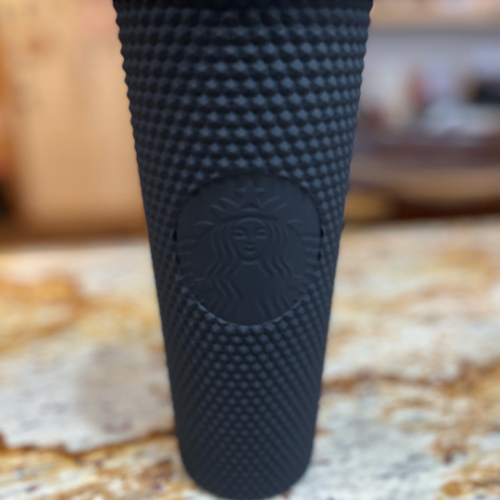 Starbucks Black Matte Studded Tumbler 24oz New